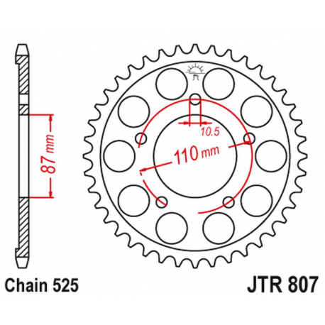 JT, rozeta 828 49 Suzuki GSF 650 BANDIT '07-15, GSX 650 '08-16, GSF/GSX 400 BANDIT '90-92, SV 650 '99-13 (82849JT)