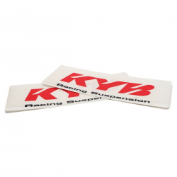 KYB, polepy na přední vidlici (KYB RACING SUSPENSION) červená barva