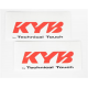 KYB, polepy na přední vidlici (KYB TECHNICAL TOUCH) červená barva