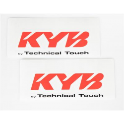KYB, polepy na přední vidlici (KYB TECHNICAL TOUCH) červená barva