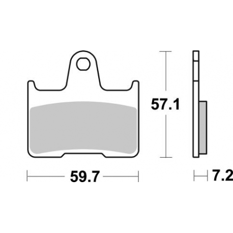 SBS, brzdové destičky, KH254 Street Excel/Racing Sinter, zlatá barva, BMW M 1000 RR '21-'22 -, zadní,