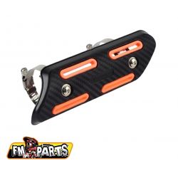 FM-Parts, kryt výfukového kolena, univerzální, oranžová barva
