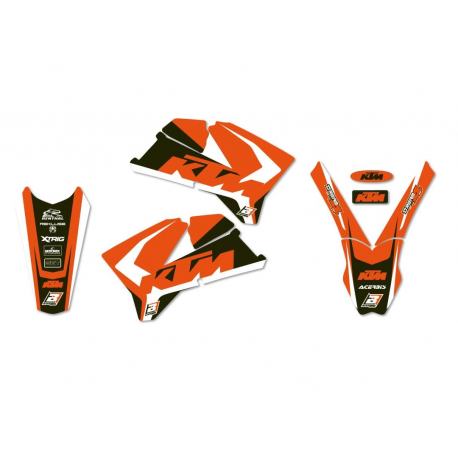 Blackbird, kompletní sada polepů + potah sedla, Dream 4 KTM SX-SXF 05-06