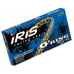 Iris, 520 OR, nýtovací spojka řetězu, zlatá barva