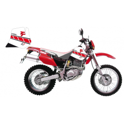 Blackbird, sada polepů, Yamaha TT 600R '97-'05 Dream 2, barva bílá/červená
