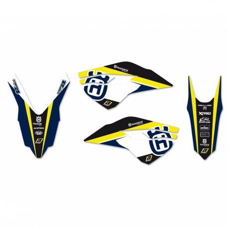 Blackbird, sada polepů, Husqvarna TC/FC '14-'15, TE/FE '14-'16 Dream 4, barva modrá/žlutá
