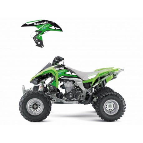 Blackbird, sada polepů, Kawasaki KFX 450 '08-'15 Dream 2, barva černá/zelená