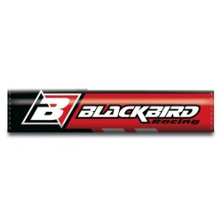 Blackbird, chránič na řidítka (na hrazdu) červená barva, logo Blackbird (7)
