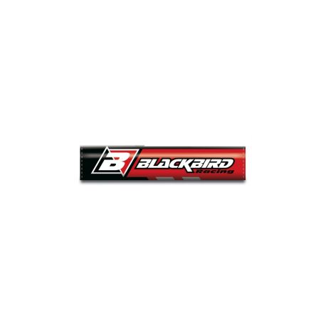 Blackbird, chránič na řidítka (na hrazdu) červená barva, logo Blackbird (7)