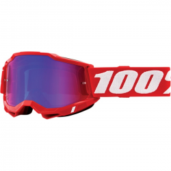 100%, brýle Accuri 2 GOGGLE RED - MIRROR RED/BLUE LENS