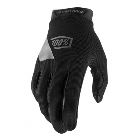 100%,rukavice Cross/Enduro, model Ridecamp Gloves Black, černá barva, velikost S