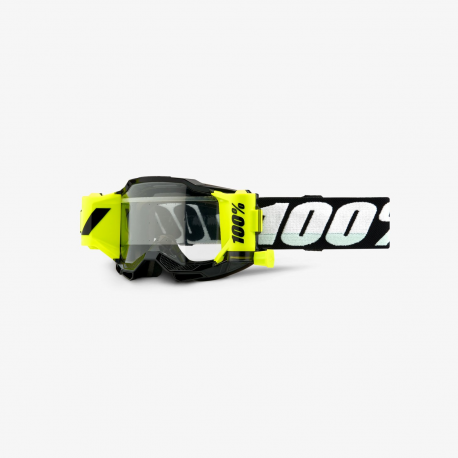 100%, brýle Accuri 2 YOUTH FORECAST (ROLL OFF) GOGGLE BLACK - čiré sklo