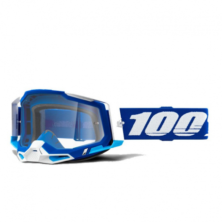 100%, brýle Racecraft 2 GOGGLE BLUE - čiré sklo