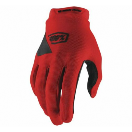 100%,rukavice Cross/Enduro, model Ridecamp RED, červená barva, velikost S