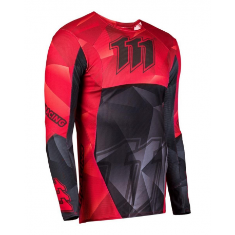 111 Racing, dres Moto 111.1 - HELL RED, barva černá/červená, velikost XL