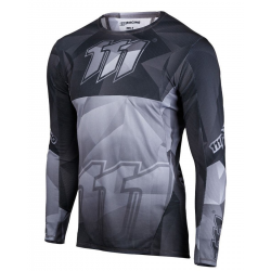 111 Racing, dres Moto 111.1 - THUNDER GRAY barva šedá/černá, velikost M