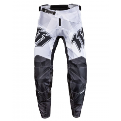 111 Racing, kalhoty Moto 111.1 - RAZOR BLACK, barva černá/bílá, velikost 34