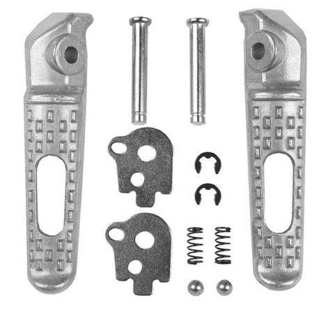 Biketec, sada stupaček spolujezdce, s držáky, Honda CBR 600RR / CBR 1000RR '03-14, stříbrná barva