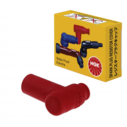 NGK, fajfka na svíčku gumová (90) (NR 8160), červená barva