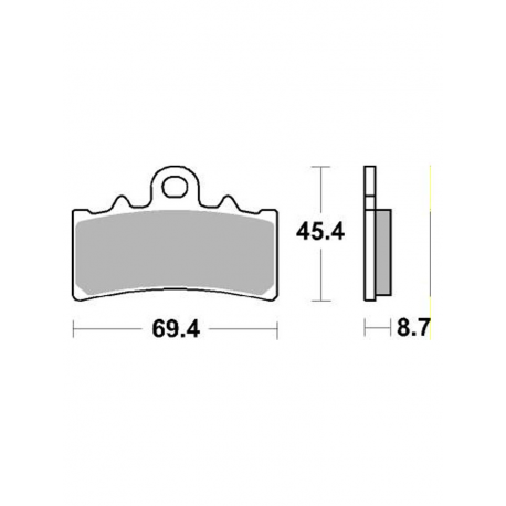 SBS, brzdové desky KH606 TRACK&SPORT SINTER, KTM 125/200/390 DUKE, přední