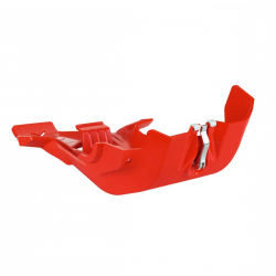 Polisport, kryt pod motor, Fortress Skid Plate, Honda CRF 250R '22-'23 CRF 450R '21-'23, červená barva