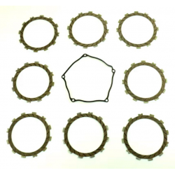 Athena, sada spojkových lamel + těsnění víka spojky, Kawasaki KX250F 04-08