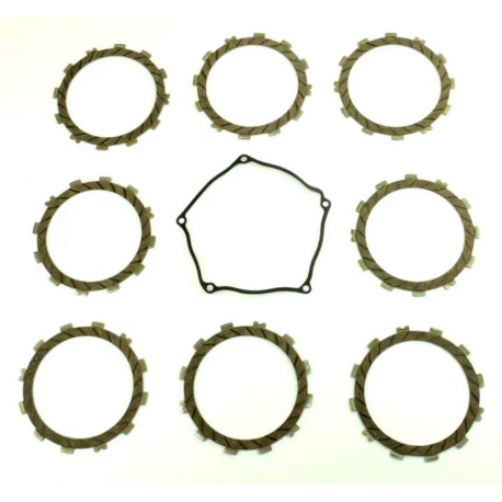 Athena, sada spojkových lamel + těsnění víka spojky, Kawasaki KX250F 04-08