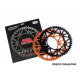 JT, duralová rozeta 4486 47 RACELITE KTM SX 85 '04-'18, 105 XC '07-'11 (448647JTA) (řetěz 428) oranžová barva