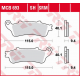 TRW Lucas, brzdové destičky, KH281 Sinter Honda FES 125/150 PANTHEON '98-'06, FES 250 FORESIGHT '98-'05, přední,
