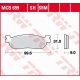 TRW Lucas, brzdové destičky, KH275 Sinter Yamaha YP/XP 125 X-MAX '10-, VP 250 X-CITY '07-'16, YP 250 MAJESTY '98-'03, YP 250 X-
