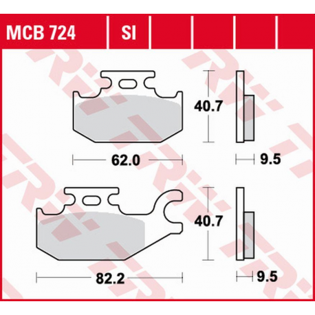 TRW Lucas, brzdové destičky, KH Organic BENELLI CAFFE NERO 250 '08-, Suzuki UH 125 BURGMAN '07-, UX 125/150 SIXTEEN '08-'13, UH