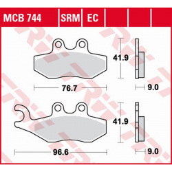 TRW Lucas, brzdové destičky, KH353 Sinter Aprilia SPORTCITY 2T 50 '08-'13, SPORTCITY 125 '05-'13, SR 125/300 '10-, DERBI BOULEV