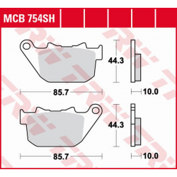 TRW Lucas, brzdové destičky, KH387 Sinter Street HARLEY-DAVIDSON 883 XL-C/L/N/R ROADSTER/SPORTSTER '03-'15, 1200 XL-C/L/R/X SPO