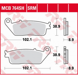 TRW Lucas, brzdové destičky, KH142 Sinter Street BMW C 650 '12-'18, Honda VT 600 SHADOW '94-'99, CB/CBR 650 '14-'20, NTV 650, V