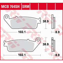 TRW Lucas, brzdové destičky, KH142 Sinter Honda FJS 400 SILVERWING '06-'16, FJS 600 SILVERWING '01-'16, Yamaha XC 125 MAJESTY '