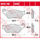TRW Lucas, brzdové destičky, KH430 Organic Yamaha YP 125 X-MAX '06-'09, XP 250 X-MAX '05-'09, přední,