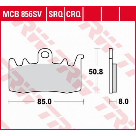 TRW Lucas, brzdové destičky, KH630 CARBON RACING BMW R 1200R/RS '14-'18, S 1000XR '17-, R 1200GS/ADV '13-'18, R 1250R/RS '19-,