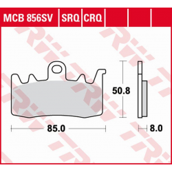 TRW Lucas, brzdové destičky, KH630 Sinter ROAD/TRACK BMW R 1200R/RS '14-'18, S 1000XR '17-, R 1200GS/ADV '13-'18, R 1250R/RS '1