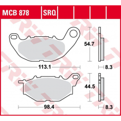TRW Lucas, brzdové destičky, KH663 Sinter TRACK Yamaha YZF 250R '15-, X-MAX 300 '18-, YZF R3 '15-, MT-03 '17-,, přední,