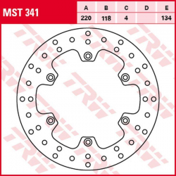 TRW Lucas, zadní brzdový kotouč, Kawasaki KLX 400R '03-'06, Suzuki DR 125SM '08-'12, RM 125 '89-'98, RM 250 '89-'00, DR 250S '9