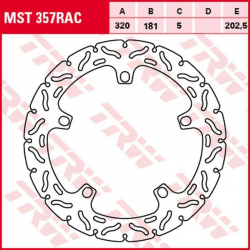 TRW Lucas, přední brzdový kotouč, BMW S 1000R '09-, S 1000RR '09-'18, S 1000XR '15-'19, R 1100S '01-'05, R 1150R/RS/RT '00-'06