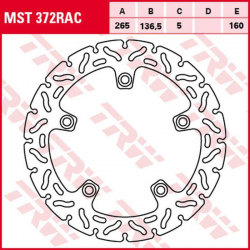 TRW Lucas, zadní brzdový kotouč, BMW F 650/800GS/ADV '08-' F 700GS '13-, F 800R '09-, F 750/850GS '18-, S 1000XR '15-'19, K 120