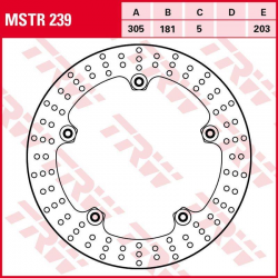 TRW Lucas, přední brzdový kotouč, BMW R 850C/GS/R '05-'01, R 1150GS/ADV '99-'05, R 1200 HP2 '04-'06 (305X181X5mm)