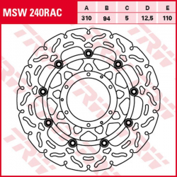 TRW Lucas, přední brzdový kotouč, Honda CBR 600RR '03-'16, CB 1000R '08-'16, CBR 1000RR FIREBLADE '04-'05, CB 1300S/A/F '03-'1