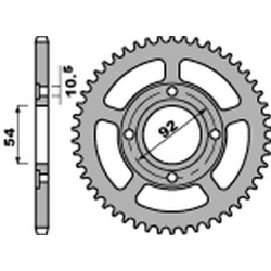 PBR, rozeta 4432 45 F Yamaha TZR 50 RR / X-POWER '03-'09 (JTR1078.45) (řetěz 420) (STD.-2)