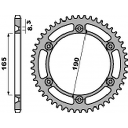 PBR, rozeta 896 48 C45 KTM 125/250/350 ENDURO '87-'90, MX 420/495 '81-'84, MX 500 '85-'93, LC4 600 '88-'92 (JTR896