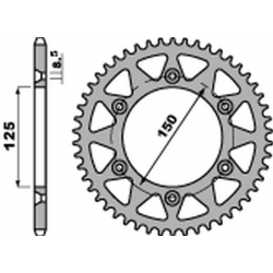 PBR, rozeta 899 41 C45 KTM SX/MXC/EXC 200 '98-'14, SX/EXC 150 '10-'22, EXC 125 '91-'16 (JTR897.41) (řetěz 520)