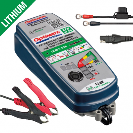Optimate, nabíječka akumulátorů LITHIUM 4S AMPMATIC 12.8V / 13.2V 6A, 3-72AH, LIFEPO4, SAE (EL)