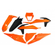 UFO, kryty chladičů, KTM SX/SXF '19-22, EXC/EXC-F 20-23, barva OEM '22