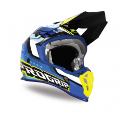 Progrip, MX přilba PG3180 AP71, barva modrá/žlutá Fluo, velikost M (3180-361)